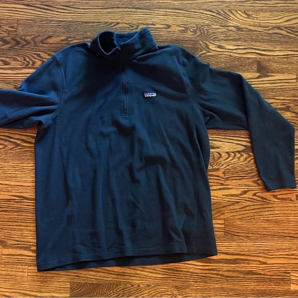 Patagonia xxl fleece 1/4 zip Navy
